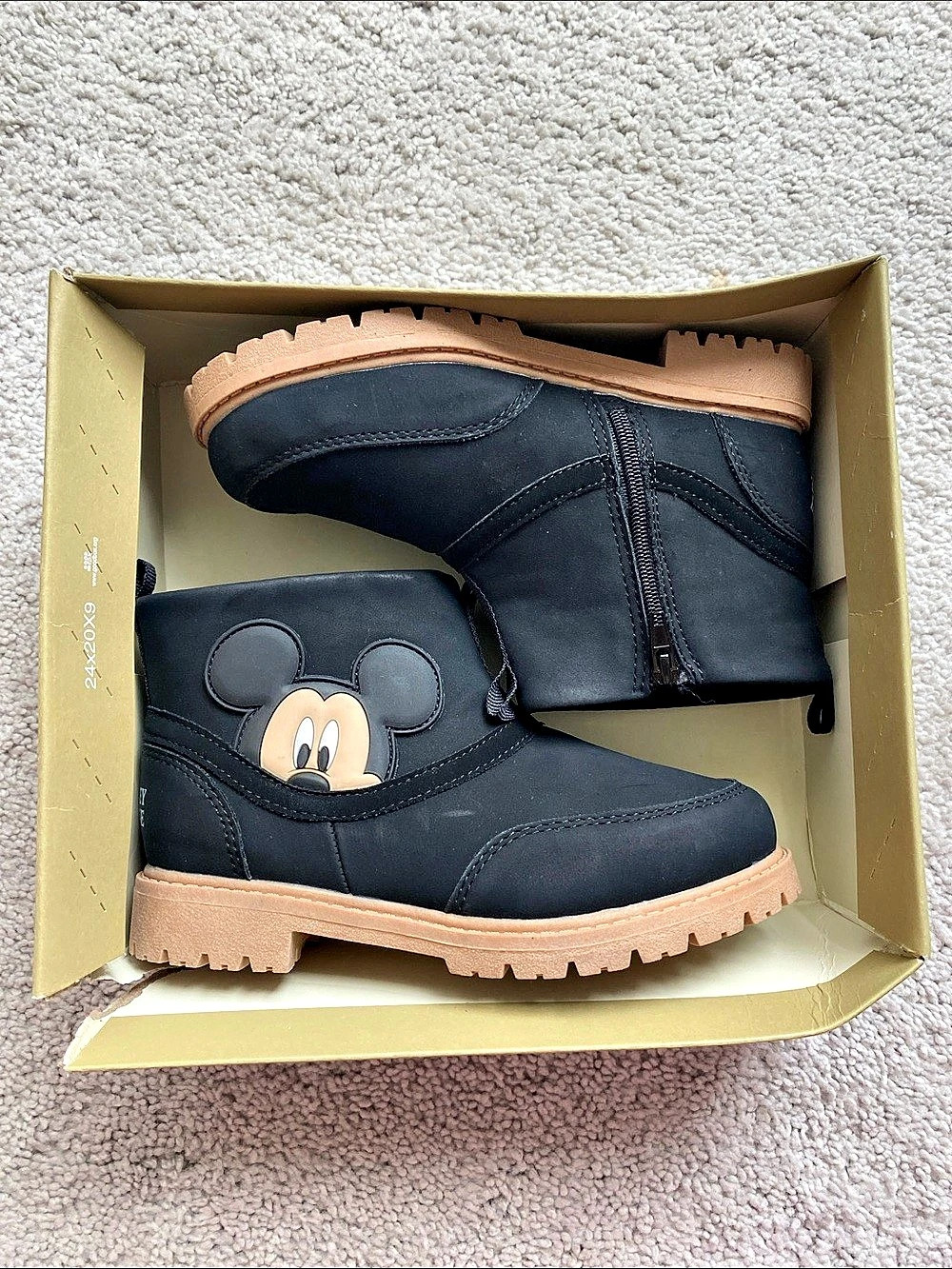 Kids Disney Mickey Mouse Ankle Boots size 11